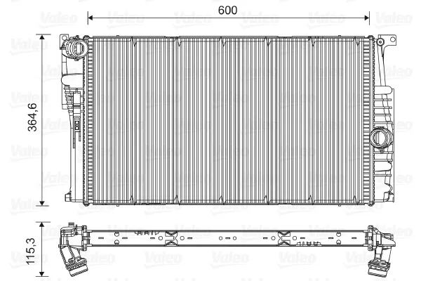 Radiador 735454 VALEO