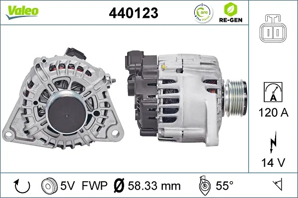 Alternador 440123 VALEO