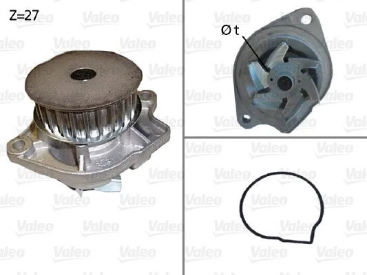 Bomba de agua 506576 VALEO