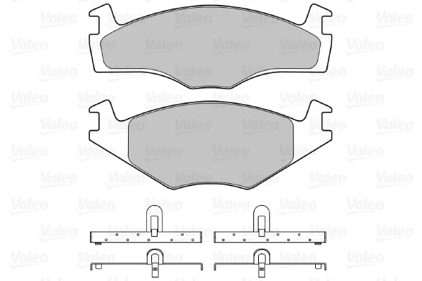 598124 VALEO pastillas de freno delanteras