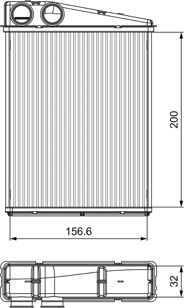 Radiador calefacción 811542 VALEO