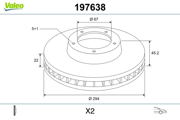 Freno de disco delantero BMW X1 F48