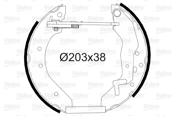 Zapatas de freno 554866 VALEO