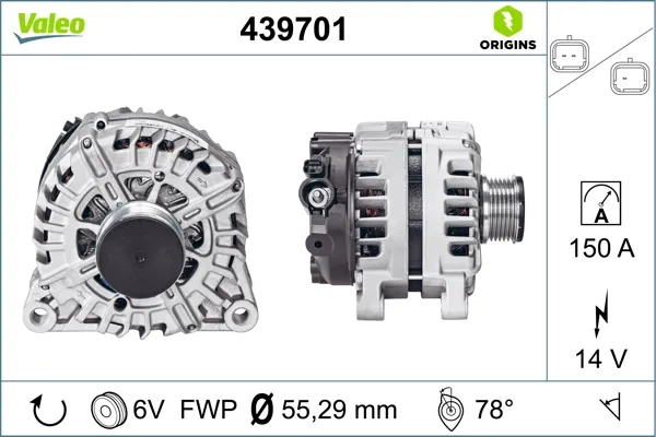 Alternador 439701 VALEO