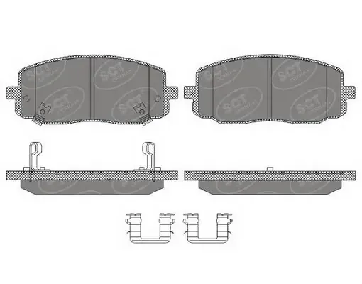 Pastillas de freno SP617PR SCT