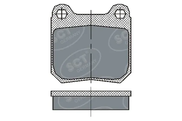 Pastillas de freno traseras SP162PR SCT