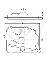 Filtro de transmisión automática SG1720 SCT