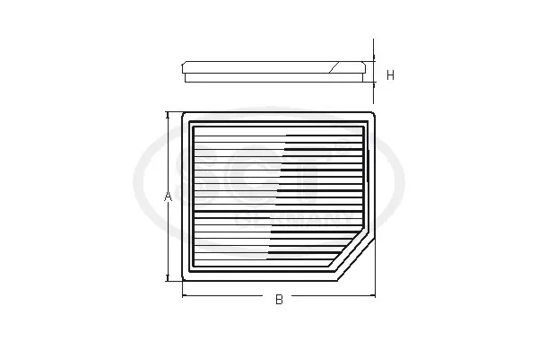 Filtro de habitáculo SA1176 SCT