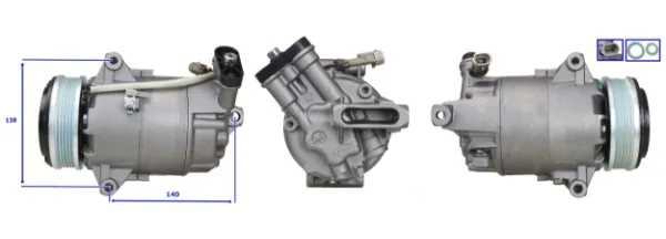 Compresor de aire acondicionado Opel Astra H