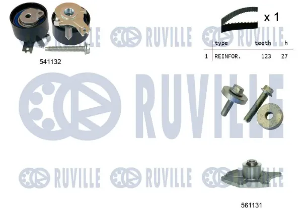 Kit de distribución 5500551 Ruville