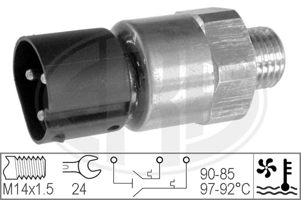 330208 ERA sensor, temperatura del refrigerante (encendido el ventilador del radiador)