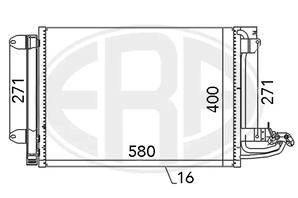 Condensador aire acondicionado 667003 ERA