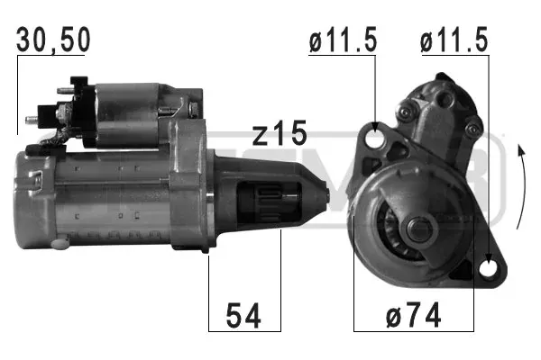 Motor de arranque 220722A ERA