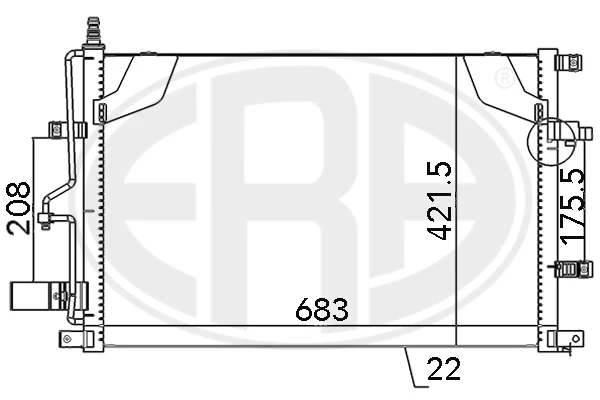 667124 ERA condensador aire acondicionado
