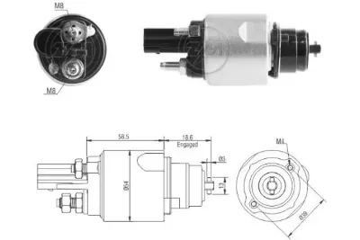 Solenoide de arranque ERA ZM3498