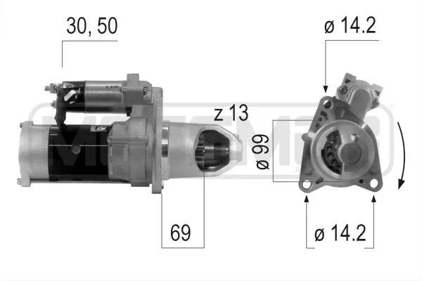Motor de arranque 220618 ERA