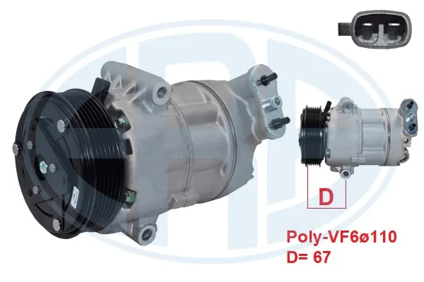 Compresor de aire acondicionado 670153 ERA
