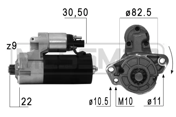 Motor de arranque 220683A ERA