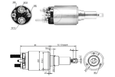 Solenoide de arranque ERA ZM3639