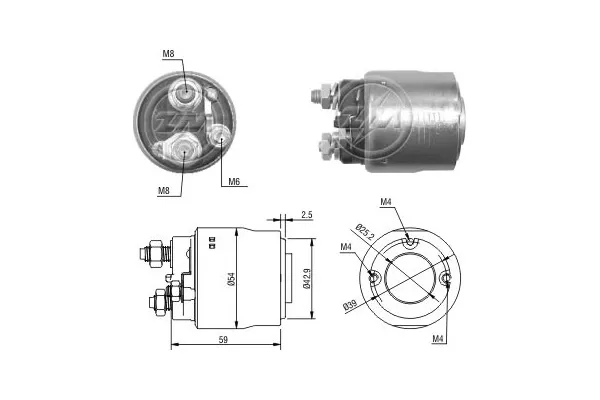 Solenoide de arranque ZM498 ERA