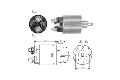 Solenoide de arranque ERA ZM710