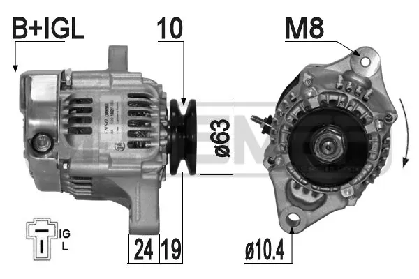 Alternador 210657 ERA