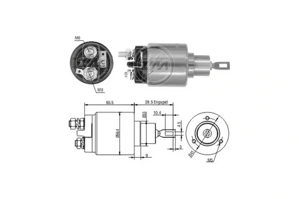 Solenoide de arranque ZM2573 ERA