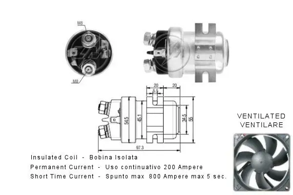 Solenoide de arranque ZM404 ERA