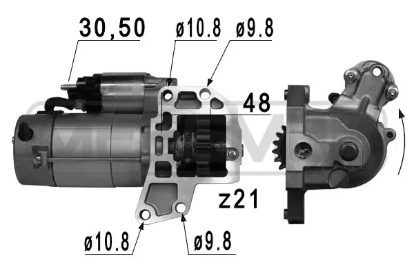 Motor de arranque 220801 ERA
