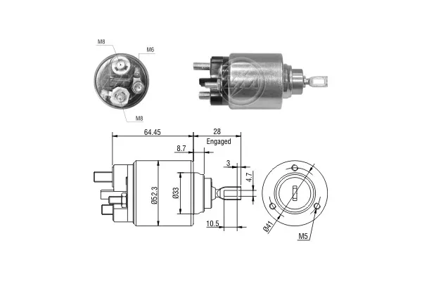 Solenoide de arranque ZM371 ERA
