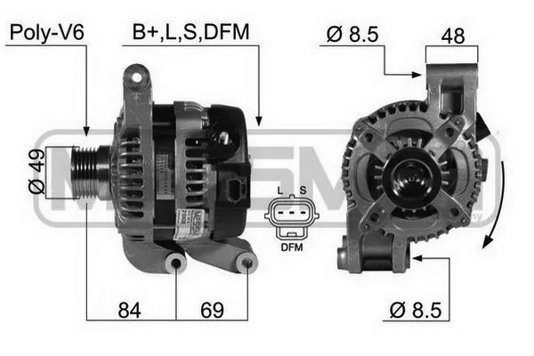 Alternador 210438 ERA