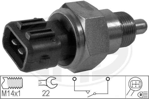 330265 ERA interruptor, piloto de marcha atrás