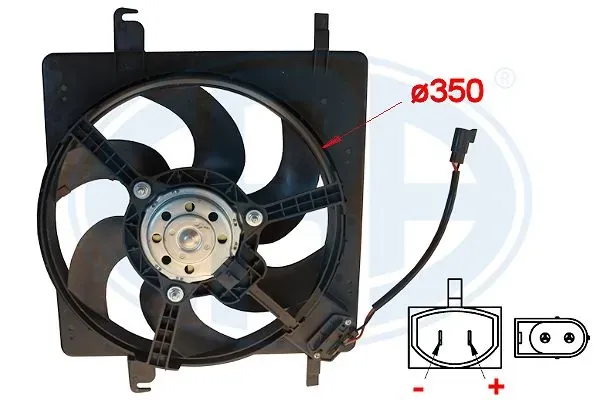 Ventilador de radiador 352022 ERA