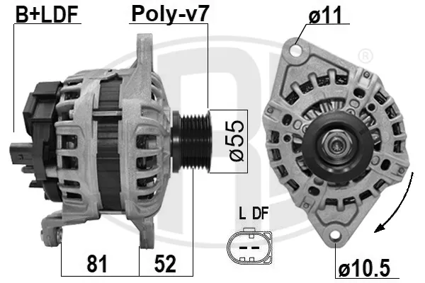 Alternador 209478 ERA