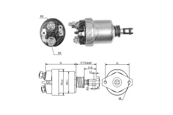 Solenoide de arranque ZM567 ERA