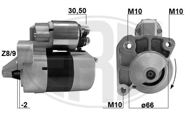 Motor de arranque 220389A ERA