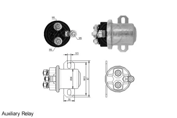 Solenoide de arranque ZM3409 ERA