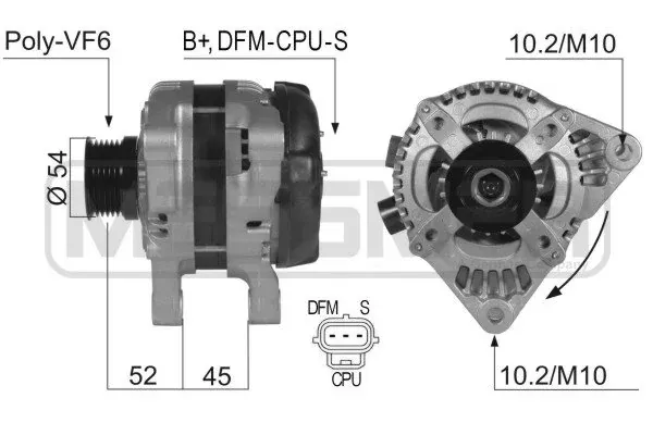 Alternador 210358 ERA