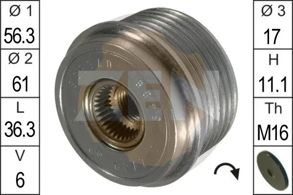 Polea alternador ZN5409 ERA