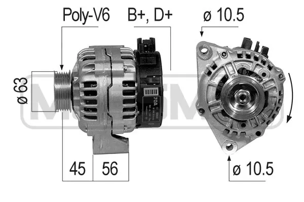 Alternador 210216A ERA