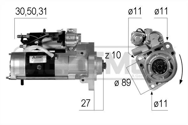 Motor de arranque 220555 ERA