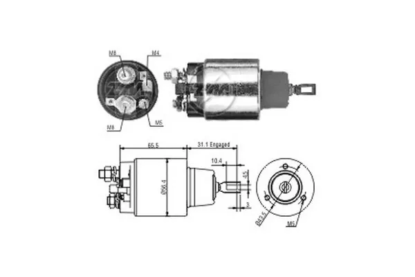 Solenoide de arranque ZM772 ERA