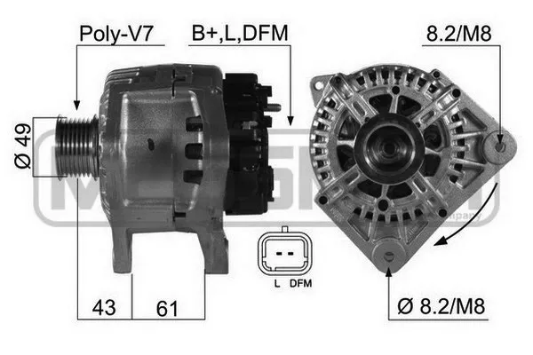 Alternador 210472 ERA