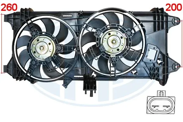 Ventilador de radiador 352073 ERA