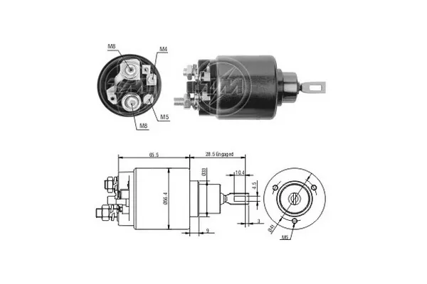 Solenoide de arranque ZM2571 ERA