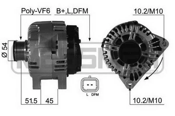 Alternador 210471 ERA