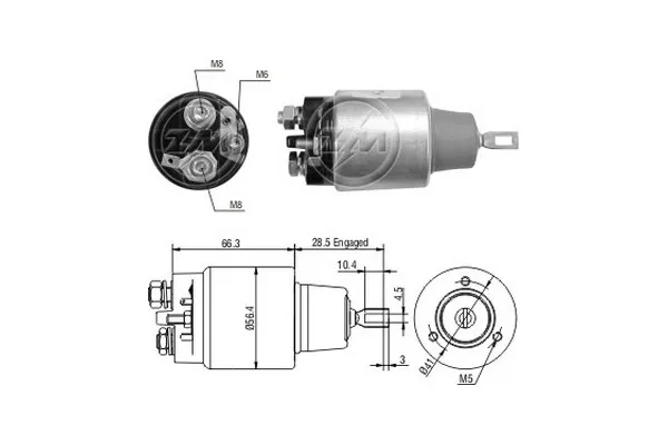 Solenoide de arranque ZM2775 ERA