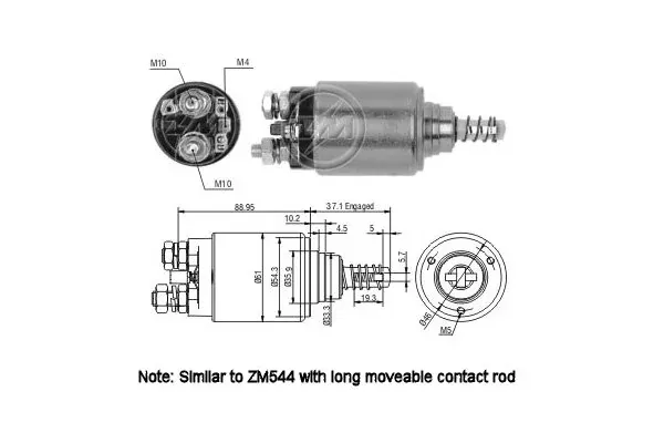 Solenoide de arranque ZM744 ERA
