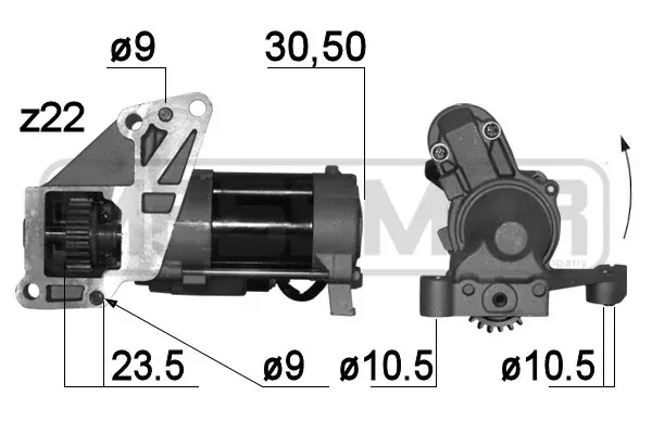 Motor de arranque 220788A ERA