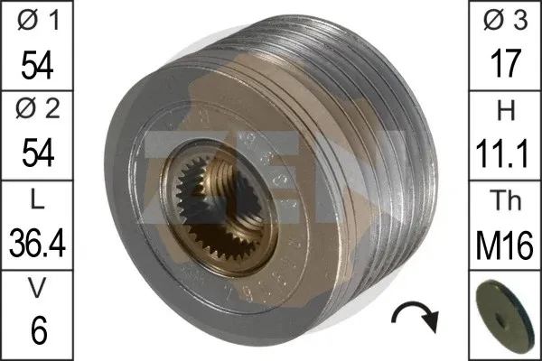Polea alternador ZN5396 ERA